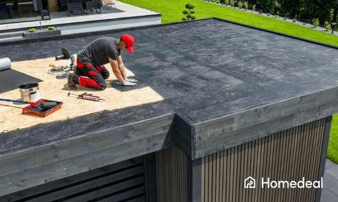 EPDM dakbedekking op plat dak