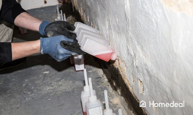 Opstijgend vocht in de kelder behandelen met muurinjectie