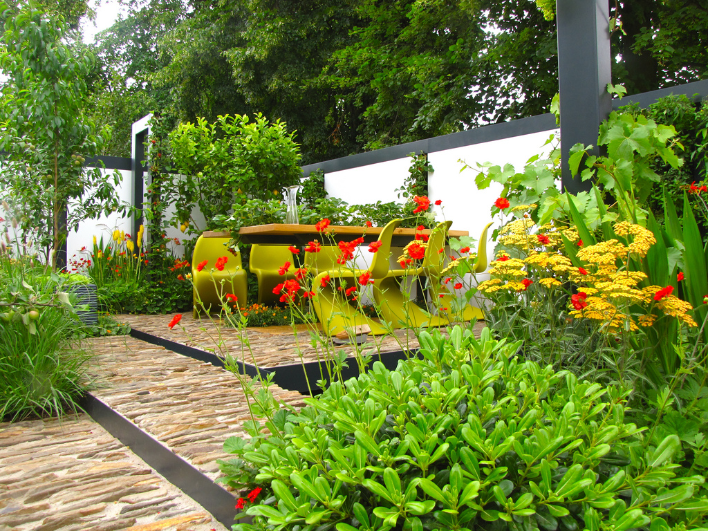 verdieping in tuin