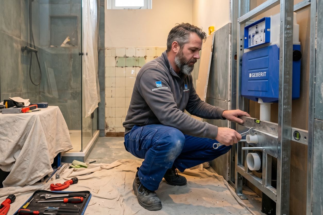 Inbouw toilet installeren