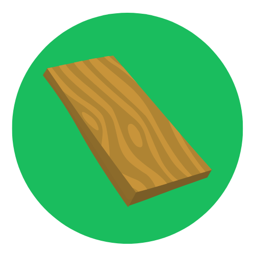 Icon nokverhoging materiaal hout