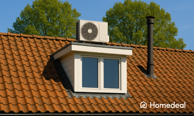 Airco op dakkapel