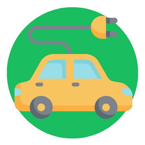 Icoon thuisbatterij je hebt een elektrische auto