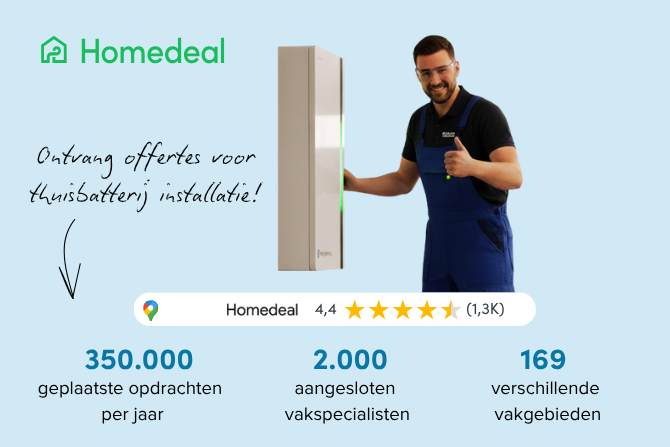 Waarom Homedeal - thuisbatterij