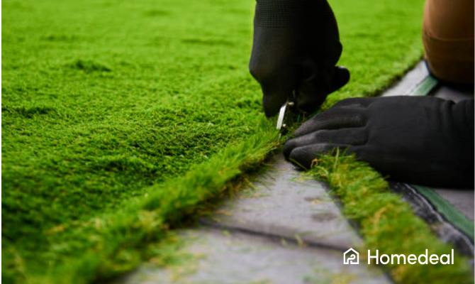 Kunstgras op maat gemaakt voor de tuin -Homedeal